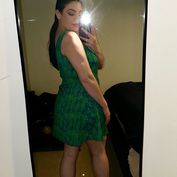 UK2LA Peacock Dress - Green - Picture 8 of 9